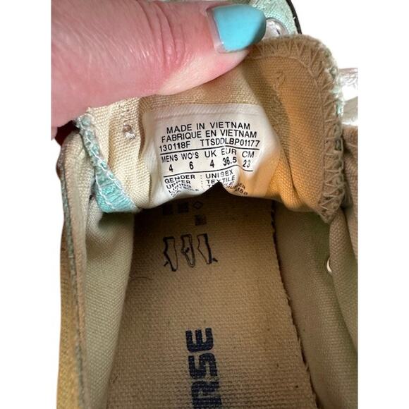 Converse All Star Bay Blue Low Top Lace Up Chuck Taylor Sneaker Women Sz 6 - Picture 8 of 8